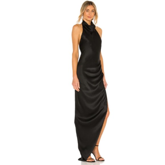 Amanda Uprichard X REVOLVE Samba Gown in Black NWT Size XS - Picture 3 of 3
